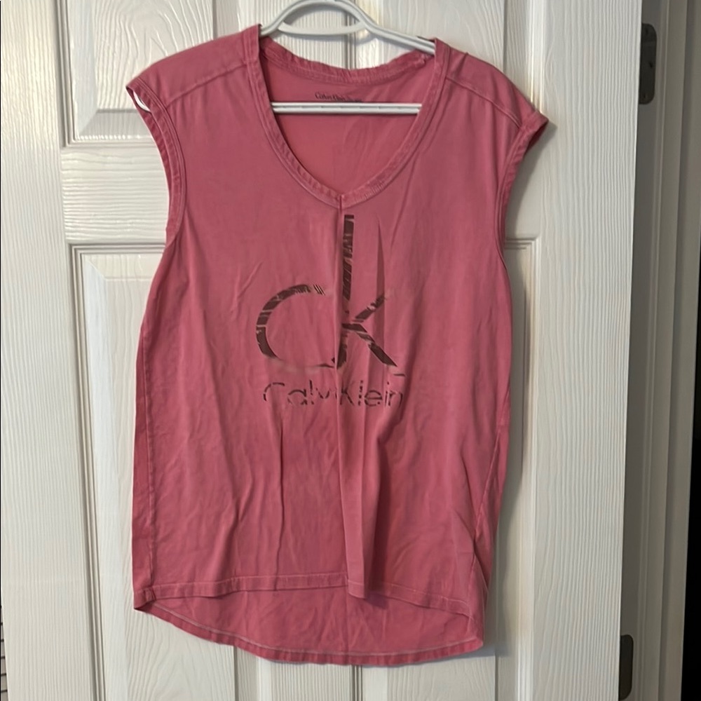 Calvin Klein Pink Sleeveless Top